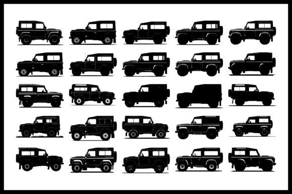 Classic off-Road 4x4 Silhouette Set4 Review