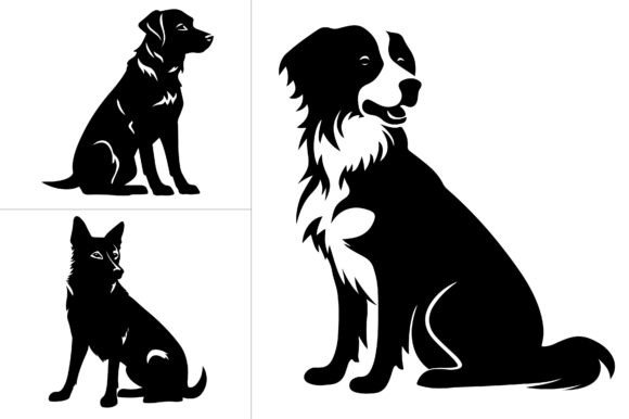 Dog Silhouette Vector Review for Embroidery Projects