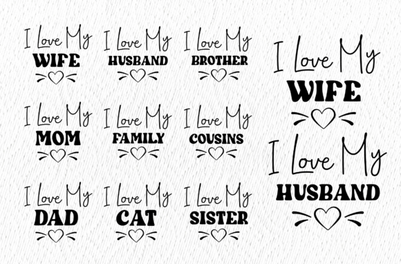 Family Valentine Typography Embroidery Review