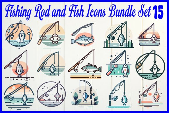 Fishing Rod Fish Icons Review