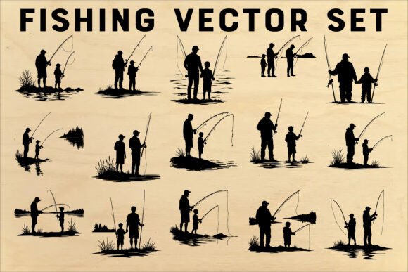 Fishing Silhouette Vector Bundle Review