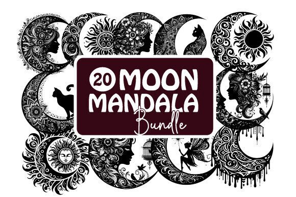 Laser Cut Moon with Mandala Bundle Review