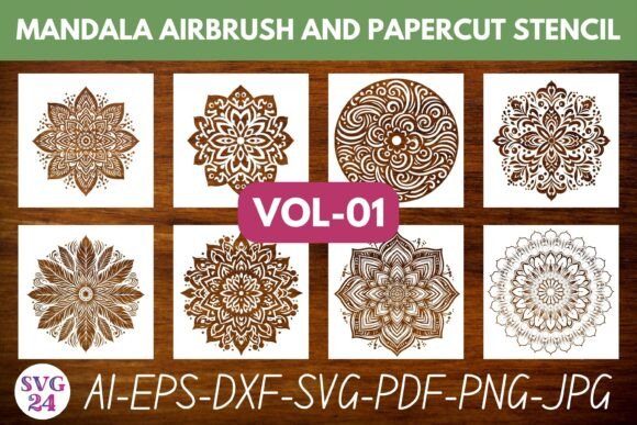 Mandala Airbrush and Papercut Stencil Review