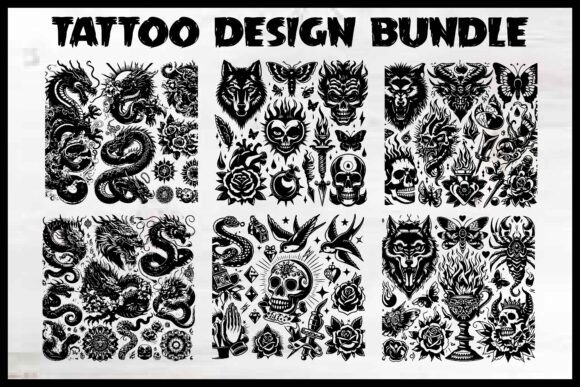 Tattoo Art for T-Shirts, Design Bundle Review