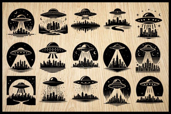 UFO Alien Invasion Silhouette Bundle Review