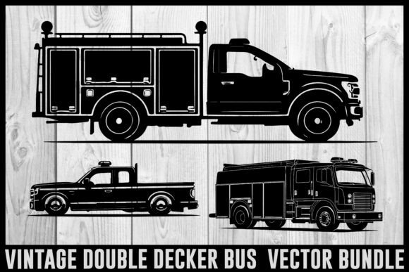 Vintage Bus Fire Truck Vector Bundle Review